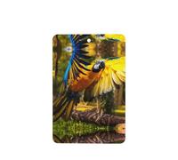Phayah Yellow Wings Blue Parrot Pattern Lavender Scent Car Air Freshener Rectangle Card Hanging Hanging Scented Card 6 Pcs For Cars Closet Drawer Eliminate