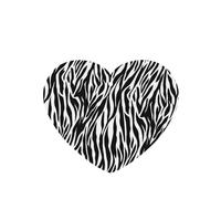 Phayah Zebra Print Pattern Lavender Scent Car Air Freshener Heart Shape Card Hanging Hanging Scented Card 6 Pcs For Cars Closet Drawer Eliminate