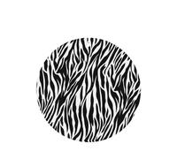 Phayah Zebra Print Pattern Lavender Scent Car Air Freshener Round Shape Card Hanging Hanging Scented Card 6 Pcs For Cars Closet Drawer Eliminate