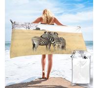 PHAYAH Zebras On South Africa Pattern, Towels For Bathroom Microfiber Large Beach Towel Travel Essential 31.5"X63" Swim Tenugui