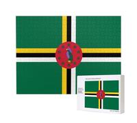 Phayahflag Of The Commonwealth Of Dominica Pattern Puzzle Unique Jigsaw Wall Art Picture For Home Decoration 500 Pcs