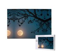 Phayahfull Moon High In The Sky Pattern Puzzle Unique Jigsaw Wall Art Picture For Home Decoration 1000 Pcs