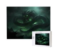 Phayahgreen Feathered Serpent Pattern Puzzle Unique Jigsaw Wall Art Picture For Home Decoration 500 Pcs