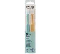 PHB Time To Care Medium Adult Toothbrush 2 Units