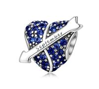 PHCLASY Birthstone Charms 925 Sterling Silver with Cubic Zirconia Dangle Women's Bead Charms fit Bracelets and Necklaces,Birthday Mother's Day Girls Jewelry Gifts