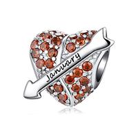 PHCLASY Geburtsstein Charm Compatible with Pandora Armband Geburtstag für Damen