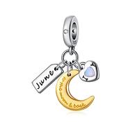 PHCLASY Geburtsstein Charm Compatible with Pandora Armband Geburtstag für Damen