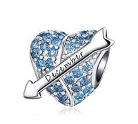 PHCLASY Geburtsstein Charm Compatible with Pandora Armband Geburtstag für Damen