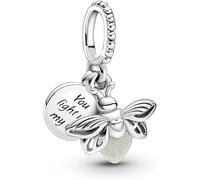 PHCLASY Glow in the Dark- Fireflies Charms for Bracelets and Necklaces 925 Sterling Silver Dangle Pendants Beads Charms Jewelry Gift for Women