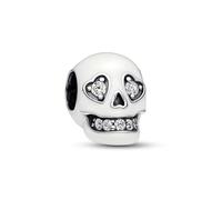 PHCLASY Halloween Glow-in-the-Dark Sparkling Skull Charm Family Pendants Beads Charms Compatible for Bracelets and Necklaces Festival Jewelry for Women