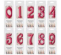 PHD CAKE Taper Birthday Candles for Number Weddings, Tall Number Cake Shop, Cake Decorations