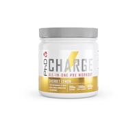 PhD Nutrition Charge Pre-Workout Powder Sherbert Lemon 300G in Yellow PhD Nutrition Yellow 300g