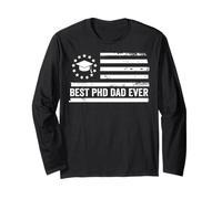 PHD College University Professor US American Flag Patriotic Long Sleeve T-Shirt