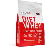 PhD Nutrition Diet Whey Lean Protein Powder | Strawberry Delight Whey Protein | 1 kg Bag [ Packaging May Vary ]