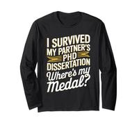 PhD Dissertation Doctorate Graduation Husband Long Sleeve T-Shirt