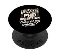 PhD Dissertation Doctorate Graduation Support for Husband PopSockets Adhesive PopGrip