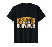 PHD Graduate Diploma Scroll Survived Dissertation Academic T-Shirt