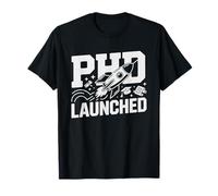 PHD Graduate Launching Career Rocket Doctoral Academic T-Shirt