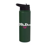 PhD Graduate PhD Female PhD Doctorate Graduation Phd Student Stainless Steel Insulated Water Bottle