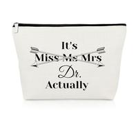 PHD Graduation Gift Makeup Bag Doctor Thank You Gifts Passing Degree Gifts Dr Gifts PHD Gifts for Her Friend Daughter Sister Cosmetic Bag Doctorate Degree Gifts Christmas Birthday Gifts Travel Pouch