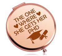 PhD Graduation Gifts for Her Compact Mirror for PhD Students PHD Doctorate Graduation Gifts Medical School Degree Gift for Her Congratulation Graduations Gift Folding Makeup Mirror for Friend Daughter