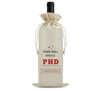 PhD Graduation Gifts Wine Gift Bags Congratulation Gift for Doctoral Graduates Doctorate Degree Present for Women Graduation Gifts for Her, Him Medical School Graduations Congratulation Present