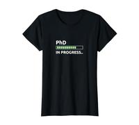 PhD in Progress Value Graphic T-Shirt, Women, Black, XS