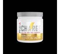PhD Nutrition Charge Pre-Workout Powder Sherbert Lemon 300G in Yellow PhD Nutrition Yellow 300g