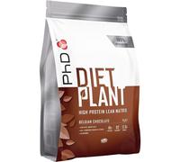PhD Nutrition Diet Plant, High Protein Lean Matrix, Vegan Diet Protein Powder, Belgian Chocolate, 18 g of Plant Protein, 40 Servings Per 1 kg Bag