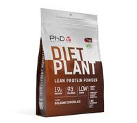 PhD Nutrition Diet Plant, High Protein Lean Matrix, Vegan Diet Protein Powder, Belgian Chocolate, 18g of Plant Protein, 40 Servings Per 1 kg Bag (Packaging May Vary)