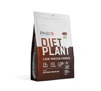 PhD Nutrition Diet Plant, Vegan Protein Powder Plant Based, Belgian Chocolate, High Plant Protein, 20 Servings Per 500g Bag