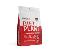 Diet Plant Protein Powder Strawberry & Cream 500G PhD Nutrition Cream 500g