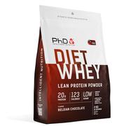 PhD Nutrition Diet Whey High Protein Lean Matrix, Belgian Chocolate Whey Protein Powder, High Protein, 80 Servings Per 2 kg Bag [Package May Vary]
