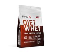 PhD Nutrition Diet Whey Lean Protein Powder, Belgian Chocolate Whey Protein Powder, 1kg Bag, Gluten-Free