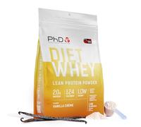 Diet Whey Protein Powder Vanilla Creme 1KG PhD Nutrition Yellow 1kg
