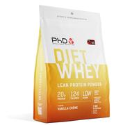 PhD Nutrition Diet Whey Low Calorie Protein Powder, Low Carb, High Protein Lean Matrix, Vanilla Cr?me Diet Whey Protein Powder, High Protein, 62
