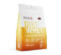 PhD Nutrition Diet Whey Low Calorie Protein Powder, Low Carb, High Protein Lean Matrix, Vanilla Crème Diet Whey Protein Powder, High Protein, 62 Servings Per 2 kg Bag