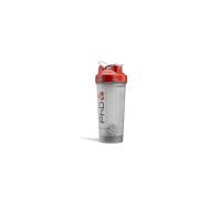 PhD Nutrition Mixball Shaker, Shaker for Protein Shakes, Wire Mixball Whisk, Red Non-Drip Screw Lid, Transparent Colour, 600 ml