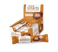 PhD Nutrition Smart Protein Bar Low Calorie, Nutritional Protein Bars/Protein Snacks, High Protein Low Sugar, Salted Caramel Flavour, 20g of Protein, 64g Bar (12 Pack)