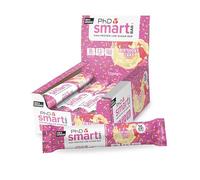 PhD Nutrition Smart Protein Bar Low Calorie, Nutritional Protein Bars/Protein Snacks, High Protein Low Sugar, Birthday Cake Flavour, 20g of Protein, 64g Bar (12 Pack)