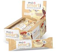 PhD Nutrition Smart Protein Bar Low Calorie Nutritional Protein Bars/Protein Snacks White Chocolate Blondie Flavour 21g of Protein 64g Bar 12 Pack