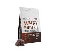 PhD Nutrition Whey Powder 500g Chocolate - with 25g Informed Protein per Serving, enriched with Well-Tolerated Cultures