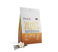 PhD Nutrition Whey Powder 500g Vanilla - with 25g Informed Protein per Serving, enriched with Well-Tolerated Cultures