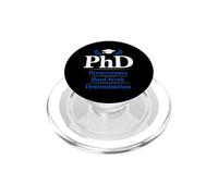 PhD Perseverance Hard Work Determination Graduate PopSockets PopGrip for MagSafe