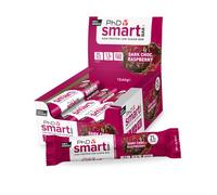 PhD Smart Hight Protein Bar Low Sugar, Nutritional Protein Bars/Protein Snacks, Chocolate Raspberry Flavour, 20g of Protein, 64g Bar (12 Pack)