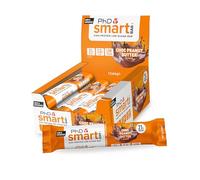 PhD Nutrition Smart Protein Bar Low Calorie, Nutritional Protein Bars/Protein Snacks, High Protein Low Sugar, Chocolate Peanut Butter Flavour, 20g of Protein, 64g Bar (12 Pack)
