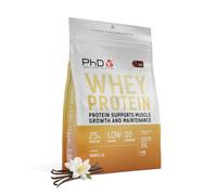 PhD Whey Protein Powder - High Protein Shake with Bacillus Coagulans - Supports Muscle Growth and Maintenance - Vanilla - 1kg