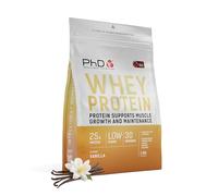 PhD Nutrition Whey Powder 1kg Vanilla, with 25g Informed Protein per Serving, Enriched with Well-Tolerated Cultures, Gluten-Free