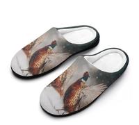Pheasant Chicken Bird Hunting Men's Slippers Comfortable And Non-slip Cotton Slipper Shoe for House