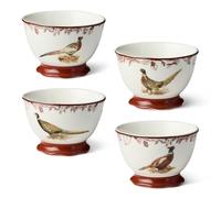 Pheasant Grove Footed Ice Cream/Dessert Bowls,20oz Set of4